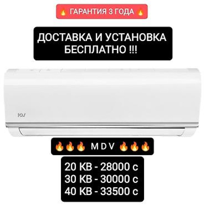 Сплит-система, Midea, Новый, 20-25 м², Классический Бишкек - изображение 22