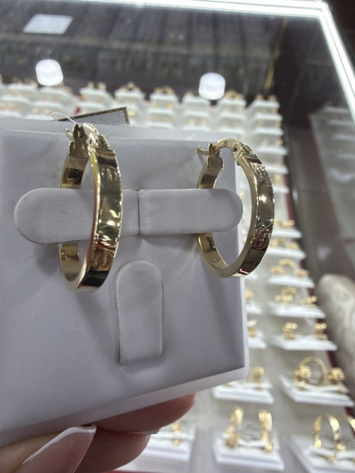 Серьги, Проба 585, Без вставки, Женские, Новый Бишкек - изображение 1