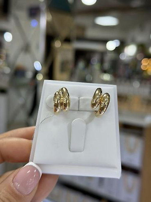 Серьги, Проба 585, Без вставки, Женские, Новый Бишкек - изображение 2