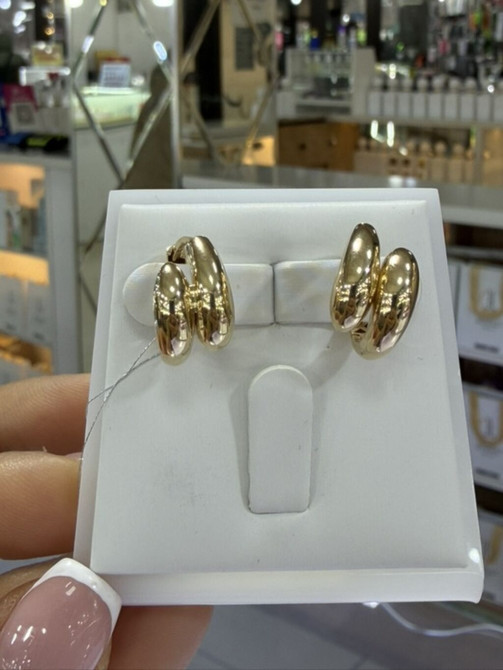 Серьги, Проба 585, Без вставки, Женские, Новый Бишкек - изображение 1