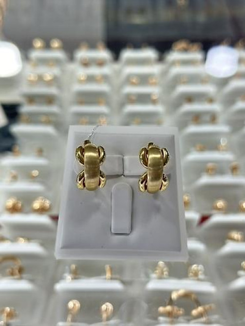 Серьги, Проба 585, Без вставки, Женские, Новый Бишкек - изображение 9