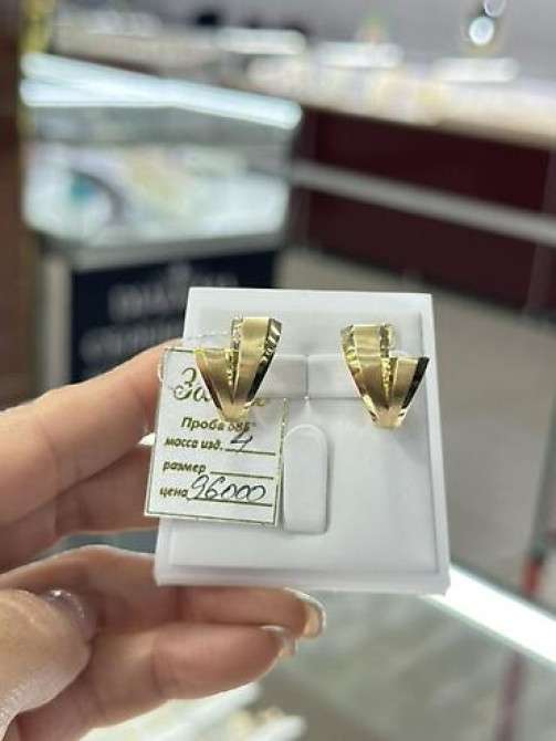 Серьги, Проба 585, Без вставки, Женские, Новый Бишкек - изображение 27