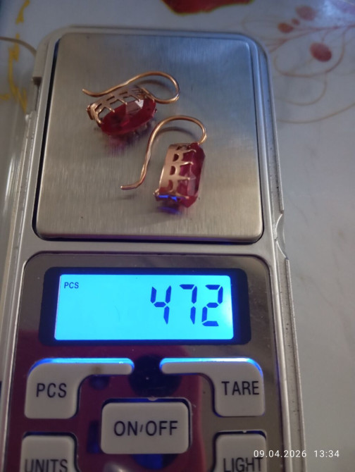 Серьги, Проба 585, Женские Бишкек - изображение 1