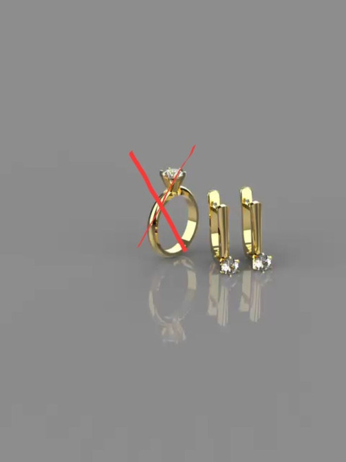 Серьги, Проба 585, Женские, Ручная работа, Новый Бишкек - изображение 1