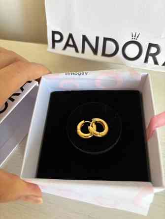 Серьги-кольца Pandora. Серьги-кольца «Вечная классика». Оригинальные Бишкек