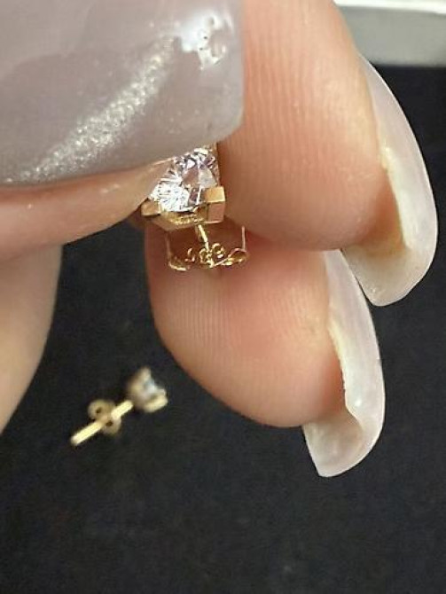 Серьги, Проба 585, Фианит, Женские Бишкек - изображение 78