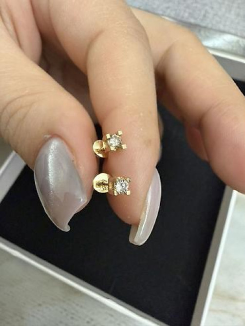 Серьги, Проба 585, Фианит, Женские Бишкек - изображение 76