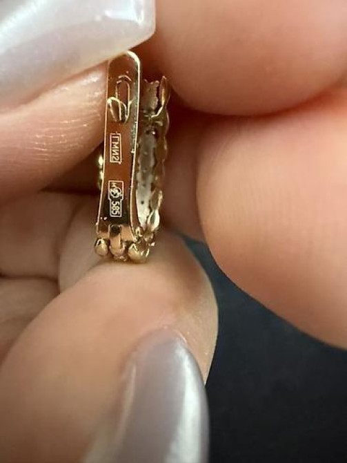 Серьги, Проба 585, Фианит, Женские Бишкек - изображение 12