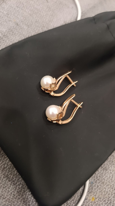 Золотые серьги с Россия - Материал: красное золото (визуально — Бишкек - изображение 1