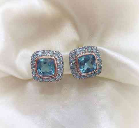 Серьги, Проба 585, Топаз, Женские, Новый Бишкек