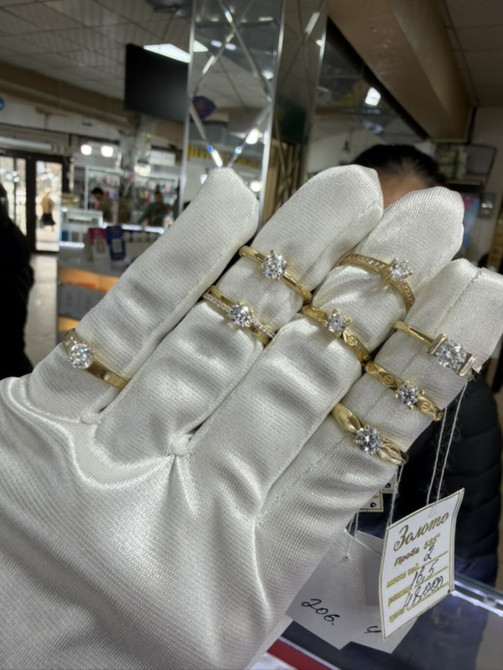 Кольцо, Помолвочное, Проба 585, Женские, Фианит, Новый Бишкек - изображение 1