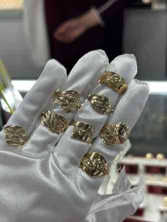 Кольцо, Печатка, Проба 375, Унисекс, Без вставки, Винтажный стиль, Новый Бишкек