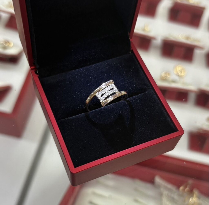 Кольцо, Коктейльное, Проба 585, Женские, Новый Бишкек - изображение 1