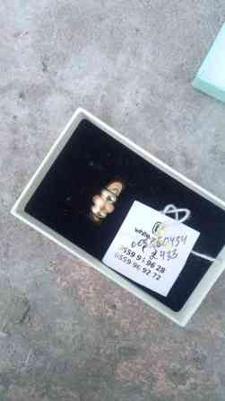 Золотое кольцо в подарочной коробочке. - Дизайн: объемные гладкие Бишкек