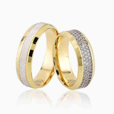 Обручальные кольца с дорожкойв желтом золоте 585 проба Бишкек