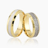 Обручальные кольца с дорожкойв желтом золоте 585 проба Бишкек