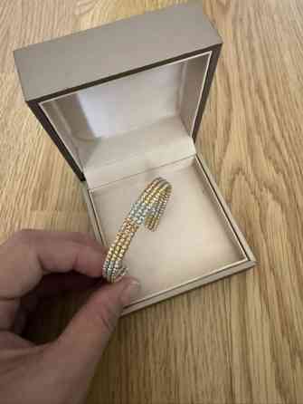 Браслет, золото 750 пробы 13.2 грамм трёхрядный, в фирменной коробке Бишкек