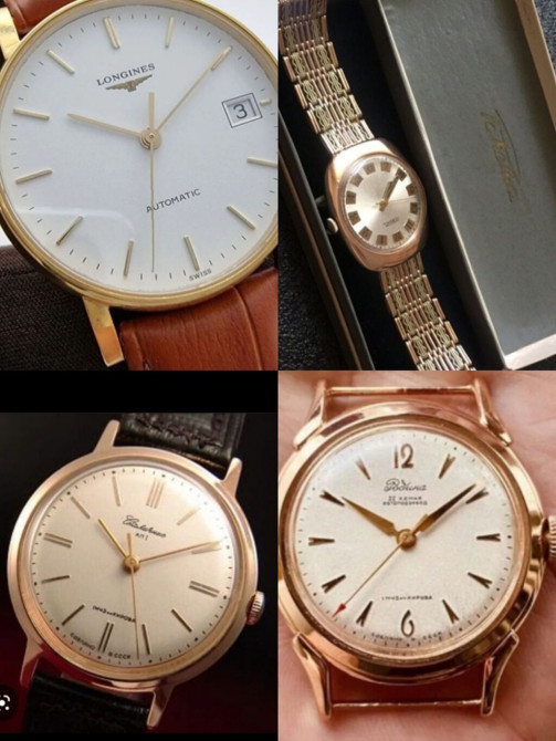 Куплю дорого золотые часы СССР Швейцария. золотые браслеты на часы Бишкек - изображение 1