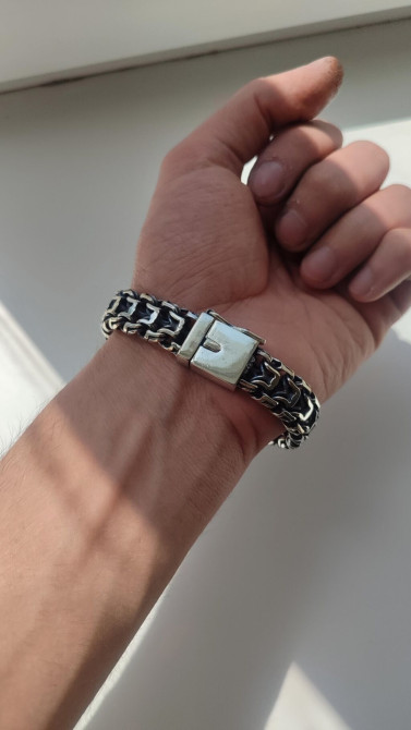 Браслет Император Серебро 925 проба Делаю на Заказ Золотые и Бишкек - изображение 1