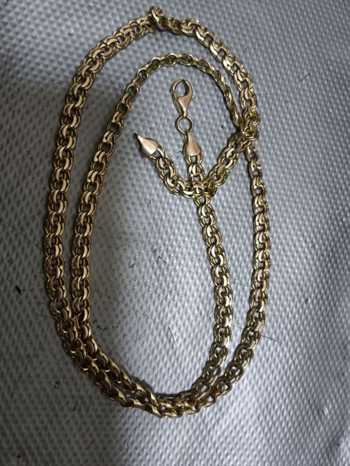 Золотая цепь,585 пр .60 см классическое якорное/ролло плетение Бишкек - изображение 1