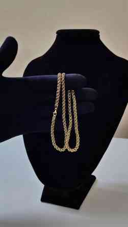 Золотая цепочка плетение «Роза». Прочная и элегантная, подходит как Бишкек