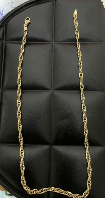 Золотая цепочка 5,47 граммов “Верёвка” (rope chain) - Материал Бишкек - изображение 1