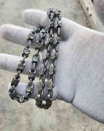 Массивная серебряная цепь. Серебро 925 проба Есть три размера на 1м Бишкек