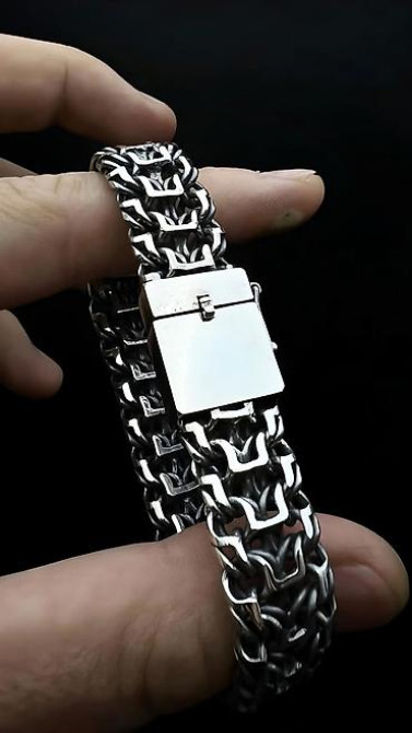 Серебряный браслет Император 50 грамм Делаю на Заказ Золотые и Бишкек - изображение 13