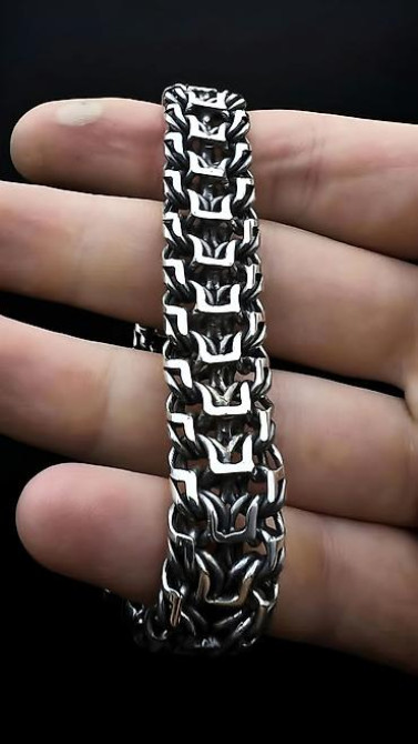 Серебряный браслет Император 50 грамм Делаю на Заказ Золотые и Бишкек - изображение 37