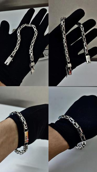 Серебряный браслет Император 50 грамм Делаю на Заказ Золотые и Бишкек - изображение 18