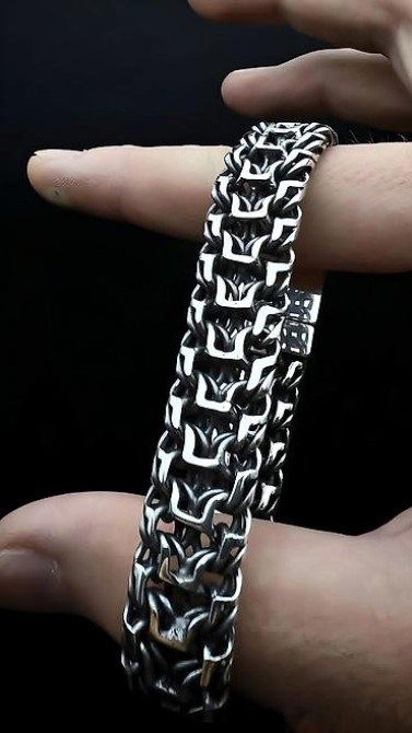 Серебряный браслет Император 50 грамм Делаю на Заказ Золотые и Бишкек - изображение 10