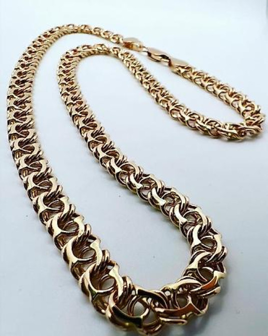 Цепь для бензопилы, Проба 585, Мужские, Новый, Ручная работа Бишкек - изображение 13