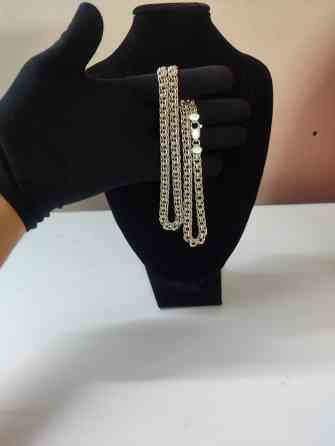 Серебряная цепочка с плетением «Бисмарк». Прочная и стильная, подходит Бишкек