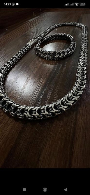 Цепь для бензопилы, Бисмарк, Проба 585, Мужские, Новый, Ручная работа Бишкек - изображение 18