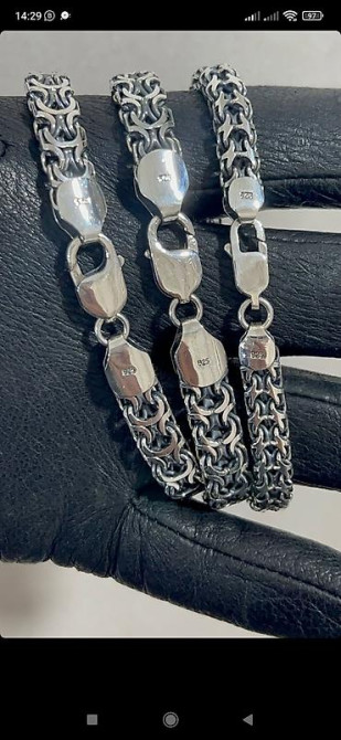 Цепь для бензопилы, Бисмарк, Проба 585, Мужские, Новый, Ручная работа Бишкек - изображение 19