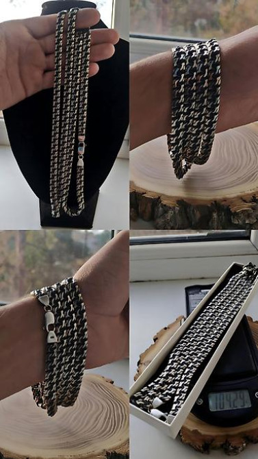 Цепь для бензопилы, Бисмарк, Проба 585, Мужские, Новый, Ручная работа Бишкек - изображение 35