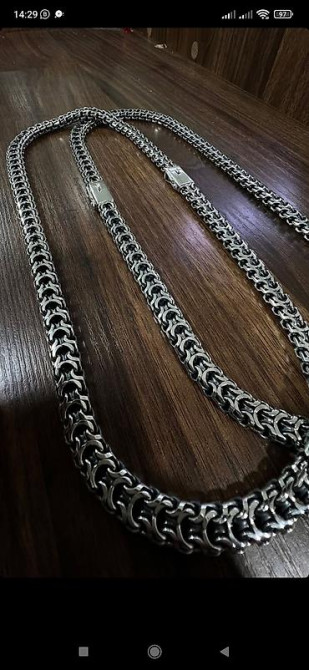 Цепь для бензопилы, Бисмарк, Проба 585, Мужские, Новый, Ручная работа Бишкек - изображение 46