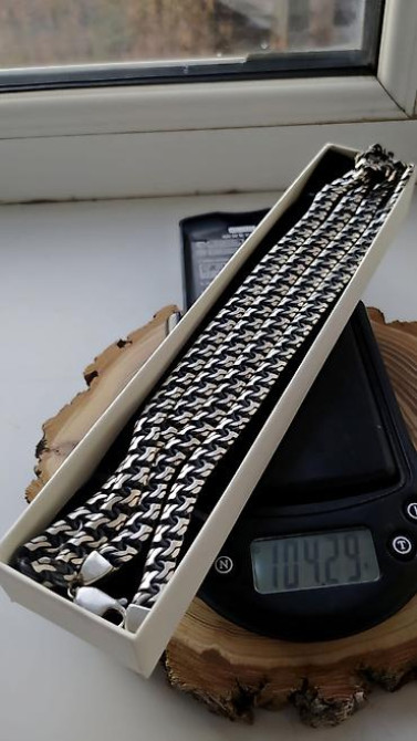 Цепь для бензопилы, Бисмарк, Проба 585, Мужские, Новый, Ручная работа Бишкек - изображение 2