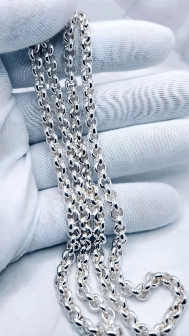 Цепочка Шопард из стерлингового серебра. Серебро 925 проба Состоит из Бишкек - изображение 1