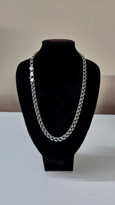 Массивная цепь серебро Делаю на Заказ Золотые и Серебряные изделия Бишкек - изображение 1