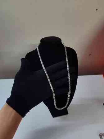 Мужская серебряная цепочка плетения «Византия». Изготовление под Заказ Бишкек