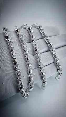 Серебряная цепь ручной работы, выполненная в византийском стиле Бишкек