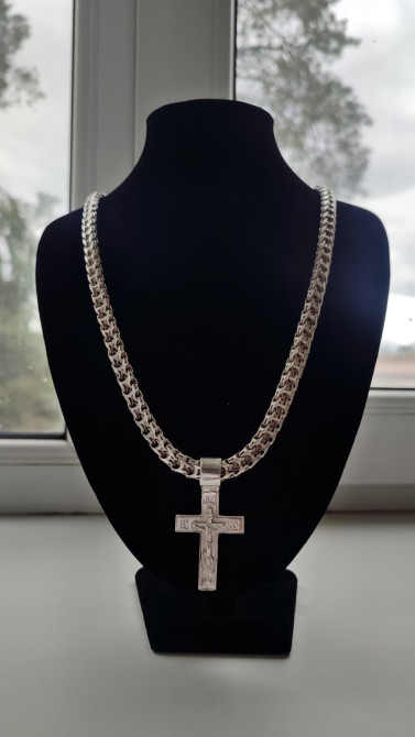 Серебряная цепь Рамзес Делаю на Заказ Золотые и Серебряные изделия Бишкек - изображение 1