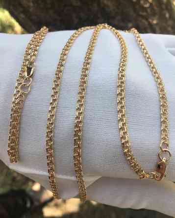 Золотая цепочка с плетением «бисмарк». Прочное и элегантное украшение Бишкек