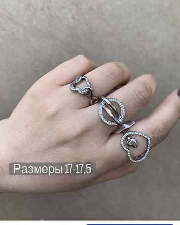 Кольца с муассанитом и фианитами, серебро 925 - Новое поступление Бишкек