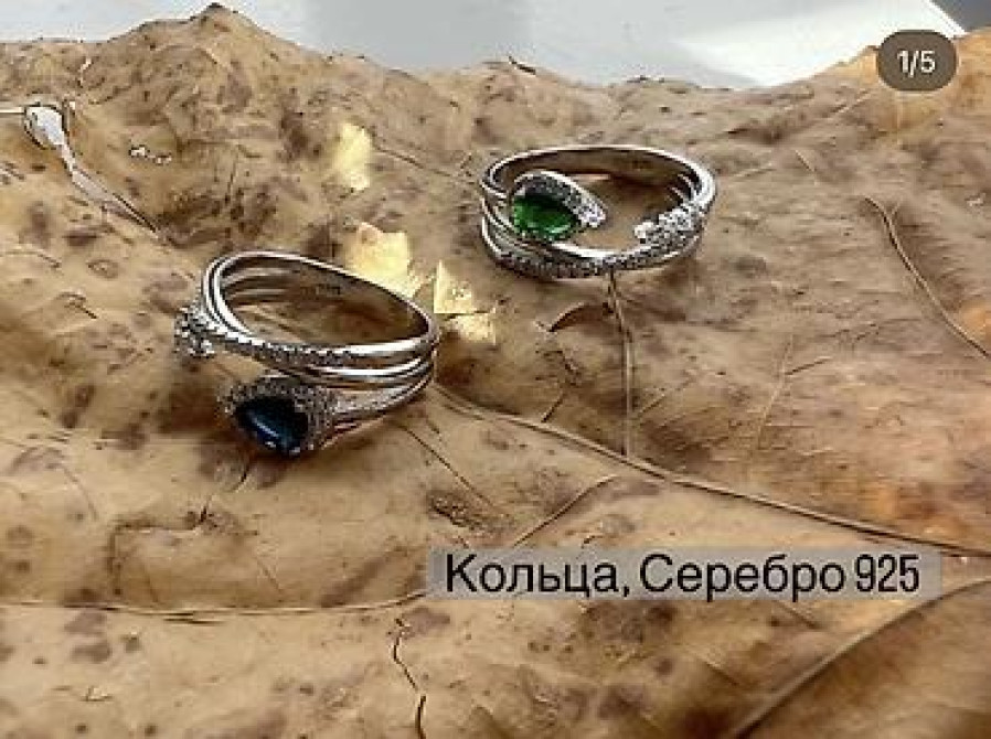 Кольца с муассанитом и фианитами, серебро 925 - Новое поступление Бишкек - изображение 8