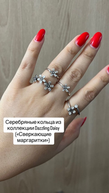 Серебряные кольца из коллекции Dazzling Daisy («Сверкающие Бишкек - изображение 1