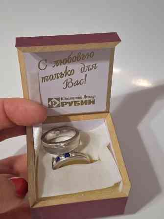 Кольцо, Проба 925, Унисекс, Камни Сваровски, Б/у Бишкек