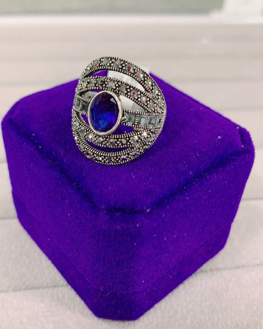 Серебряное кольцо Самый лучший подарок для ваших любимых Камни Бишкек - изображение 1