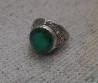 Продаю серебрянное кольцо с зелёным камнем,размер примерно 18 Бишкек